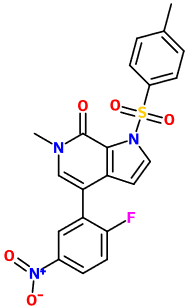 MC004673 (2-Fluoro-5-nitrophenyl)-methyl-tosyl-pyrrolopyridinone (图片) MC004673 (2-Fluoro-5-nitrophenyl)-methyl-tosyl-pyrrolopyridinone